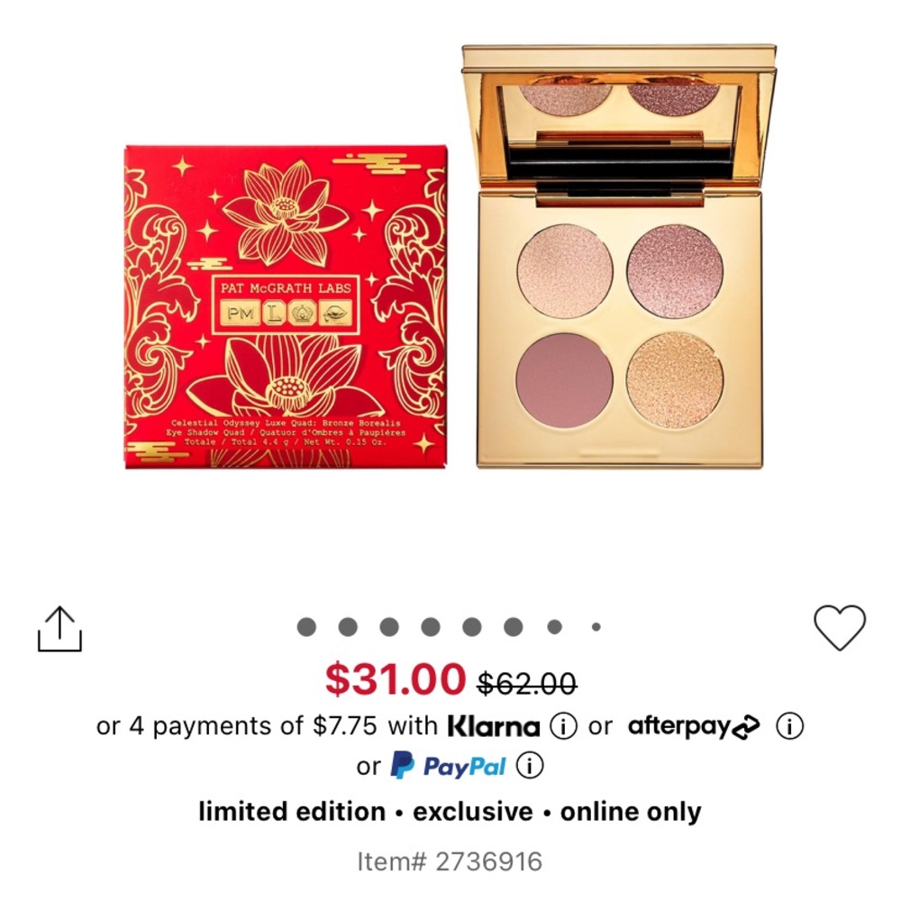 Pat Mcgrath Luxe Quad in Bronze Borealis (Lunar new year edition).